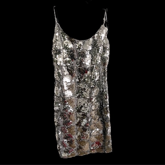 Midnight Glo Petites Dresses & Skirts - Vtg Disco Metallic Cocktail Dress Midnight Glo Petites